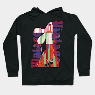 Cat Walking Retro Fashion Birthday Gift For Women Hoodie